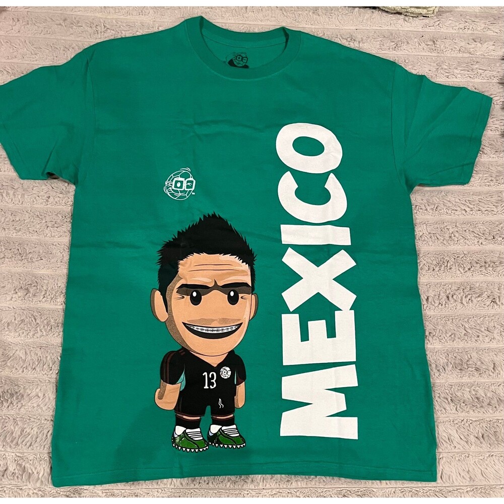 Los Futboleros Mexico Soccer Graphic T-Shirt Green Size L NWOT